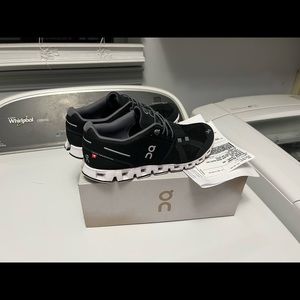 On Cloud.   Cloud Shoes excellent condition worn very few times  too tight.
